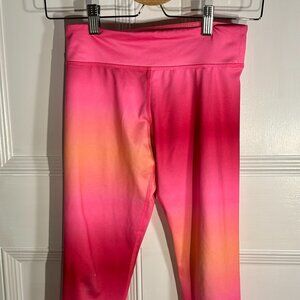 Old Navy Active Go Dry Kids Sports Leggings - Pink and Orange